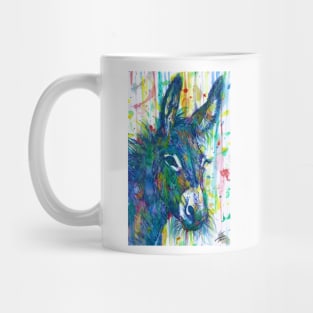 DONKEY watercolor and ink portrait Mug